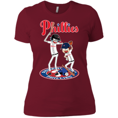 Philadelphia Phillies Baseball Rick And Morty Ladies' Shirt - The White Eagles