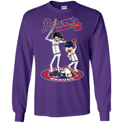 Atlanta Braves Baseball Rick And Morty LS Cotton T-Shirt - The White Eagles