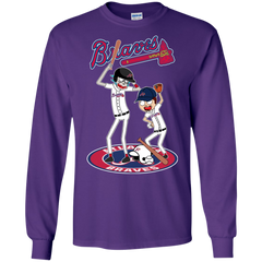 Atlanta Braves Baseball Rick And Morty LS Cotton T-Shirt - The White Eagles