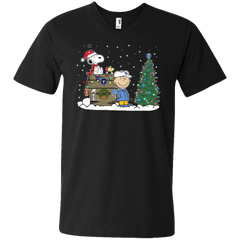 Tennessee Titans Snoopy The Peanuts Ugly Christmas Sweater  Super Bowl Men's V-Neck T-Shirt - The White Eagles