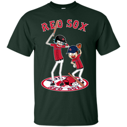 Boston Red Sox Baseball Rick And Morty Cotton T-Shirt - The White Eagles