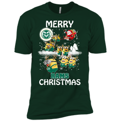 Colorado State Rams Ugly Christmas Sweaters Minions Santa Claus Merry Christmas Men's Sleeve Shirt - The White Eagles