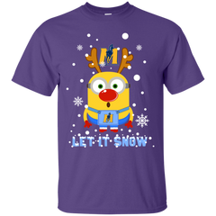 Minion Murray State Racers Ugly Christmas Sweaters Let It Snow Cotton T-Shirt - The White Eagles