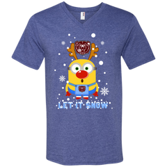 Minion Missouri State Bears Ugly Christmas Sweaters Let It Snow Men's V-Neck T-Shirt - The White Eagles