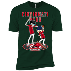 Cincinnati Reds Baseball Rick And Morty Men's Sleeve Shirt - The White Eagles