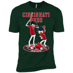 Cincinnati Reds Baseball Rick And Morty Men's Sleeve Shirt - The White Eagles