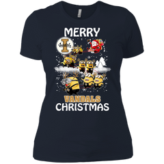 Idaho Vandals Ugly Christmas Sweaters Minions Santa Claus Merry Christmas Ladies' Shirt - The White Eagles