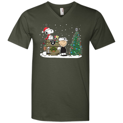 Oakland Raiders Snoopy The Peanuts Ugly Christmas Sweater  Super Bowl Men's V-Neck T-Shirt - The White Eagles