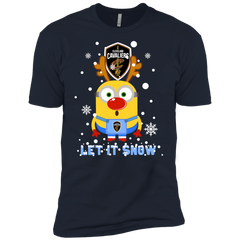 Minion Cleveland Cavaliers Primary Ugly Christmas Sweaters Let It Snow Men's Sleeve Shirt - The White Eagles