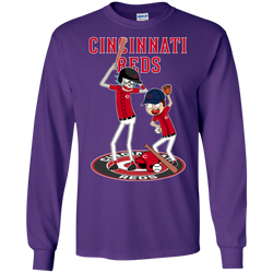 Cincinnati Reds Baseball Rick And Morty LS Cotton T-Shirt - The White Eagles