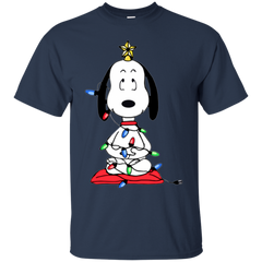 Snoopy Christmas Tree The Peanuts Movie Snoopy Cotton T-Shirt - The White Eagles