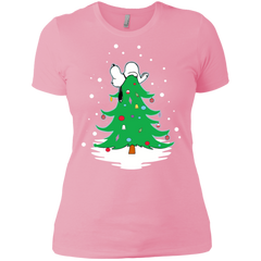 Snoopy Tree Christmas The Peanuts Movie Ladies' Shirt - The White Eagles