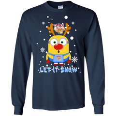 Minion Bethune-cookman Wildcats Ugly Christmas Sweaters Let It Snow LS Cotton T-Shirt - The White Eagles