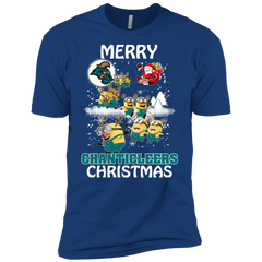 Coastal Carolina Chanticleers Ugly Christmas Sweaters Minions Santa Claus Merry Christmas Men's Sleeve Shirt - The White Eagles