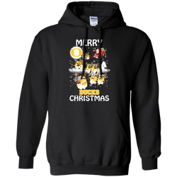Oregon Ducks Ugly Christmas Sweaters Minions Santa Claus Merry Christmas Hoodie - The White Eagles
