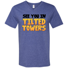Fortnite See You In Tilted Towers Men's V-Neck T-Shirt - The White Eagles