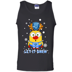 Minion Columbia Lions Ugly Christmas Sweaters Let It Snow Tank Top - The White Eagles