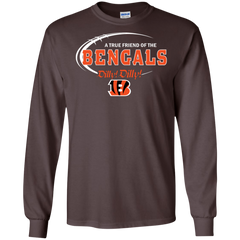 Dilly Dilly Cincinnati Bengals A True Friend Of The Bengals LS Cotton T-Shirt - The White Eagles