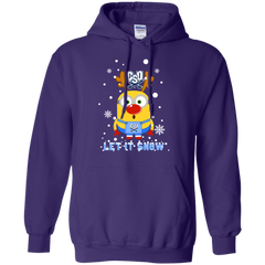 Minion Charleston Southern Buccaneers Ugly Christmas Sweaters Let It Snow Hoodie - The White Eagles