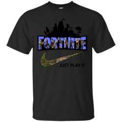 Fortnite Just Play It Nike Logo Cotton T-Shirt - The White Eagles