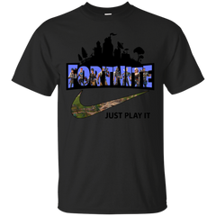 Fortnite Just Play It Nike Logo Cotton T-Shirt - The White Eagles