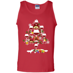 Christmas Is Coming Wine Santa Claus Ugly Christmas Sweater Tank Top - The White Eagles