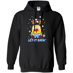 Minion Northwestern State Demons Ugly Christmas Sweaters Let It Snow Hoodie - The White Eagles
