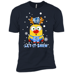 Minion Central Connecticut State Blue Devils Ugly Christmas Sweaters Let It Snow Men's Sleeve Shirt - The White Eagles