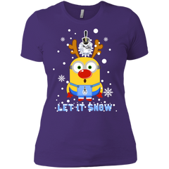 Minion Citadel Bulldogs Ugly Christmas Sweaters Let It Snow Ladies' Shirt - The White Eagles