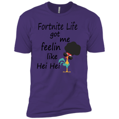 Fortnite Life Got Me Feelin Like Hei Hei Men's Sleeve Shirt - The White Eagles