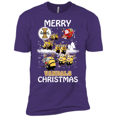 Idaho Vandals Ugly Christmas Sweaters Minions Santa Claus Merry Christmas Men's Sleeve Shirt - The White Eagles
