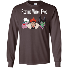 Maleficent Disney Shirt. Resting Witch Face Halloween Shirt LS Cotton T-Shirt - The White Eagles