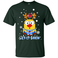 Minion Lamar Cardinals Ugly Christmas Sweaters Let It Snow Cotton T-Shirt - The White Eagles