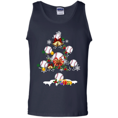Christmas Is Coming Baseball Santa Claus Ugly Christmas Sweater Tank Top - The White Eagles