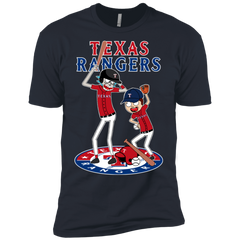 Texas Rangers Baseball Rick And Morty Men's Sleeve Shirt - The White Eagles