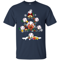 Christmas Is Coming Baseball Santa Claus Ugly Christmas Sweater Cotton T-Shirt - The White Eagles