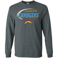 Dilly Dilly Los Angeles Chargers A True Friend Of The Chargers LS Cotton T-Shirt - The White Eagles