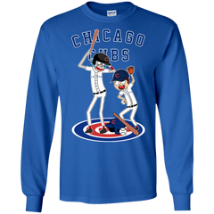 Chicago Cubs Baseball Rick And Morty LS Cotton T-Shirt - The White Eagles