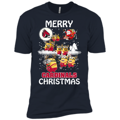 Ball State Cardinals T Shirts Minions Santa Claus Merry Christmas Men's Sleeve Shirt - The White Eagles