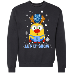 Minion Columbia Lions Ugly Christmas Sweaters Let It Snow Sweatshirt - The White Eagles