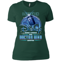 I Speak In Disney Song Lyrics And Doctor Who Quotes Shirt Ladies' Shirt - The White Eagles