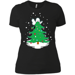 Snoopy Tree Christmas The Peanuts Movie Ladies' Shirt - The White Eagles