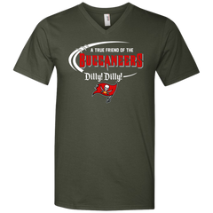 Dilly Dilly Tampa Bay Buccaneers A True Friend Of The Buccaneers Men's V-Neck T-Shirt - The White Eagles