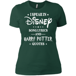 I Speak In Disney Song Lyrics And Harry Potter Quotes Shir Ladies' Shirt - The White Eagles