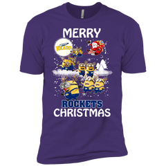 Toledo Rockets Ugly Christmas Sweaters Minions Santa Claus Merry Christmas Men's Sleeve Shirt - The White Eagles