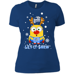 Minion New Hampshire Wildcats Ugly Christmas Sweaters Let It Snow Ladies' Shirt - The White Eagles