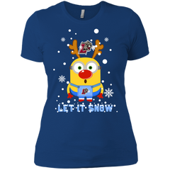 Minion Lafayette Leopards Ugly Christmas Sweaters Let It Snow Ladies' Shirt - The White Eagles