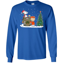 Denver Broncos Snoopy The Peanuts Ugly Christmas Sweater  Super Bowl LS Cotton T-Shirt - The White Eagles