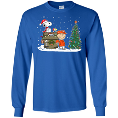 Denver Broncos Snoopy The Peanuts Ugly Christmas Sweater  Super Bowl LS Cotton T-Shirt - The White Eagles
