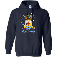 Minion Minnesota Wild Ugly Christmas Sweaters Let It Snow Hoodie - The White Eagles